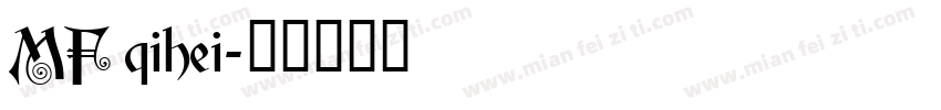 MF qihei字体转换